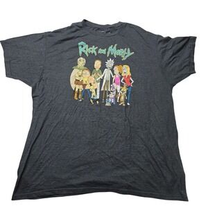 Rick and Morty Shirt Mens 2XL Cartoon Graphic Adult Swim Ripple Junction 2022 Te